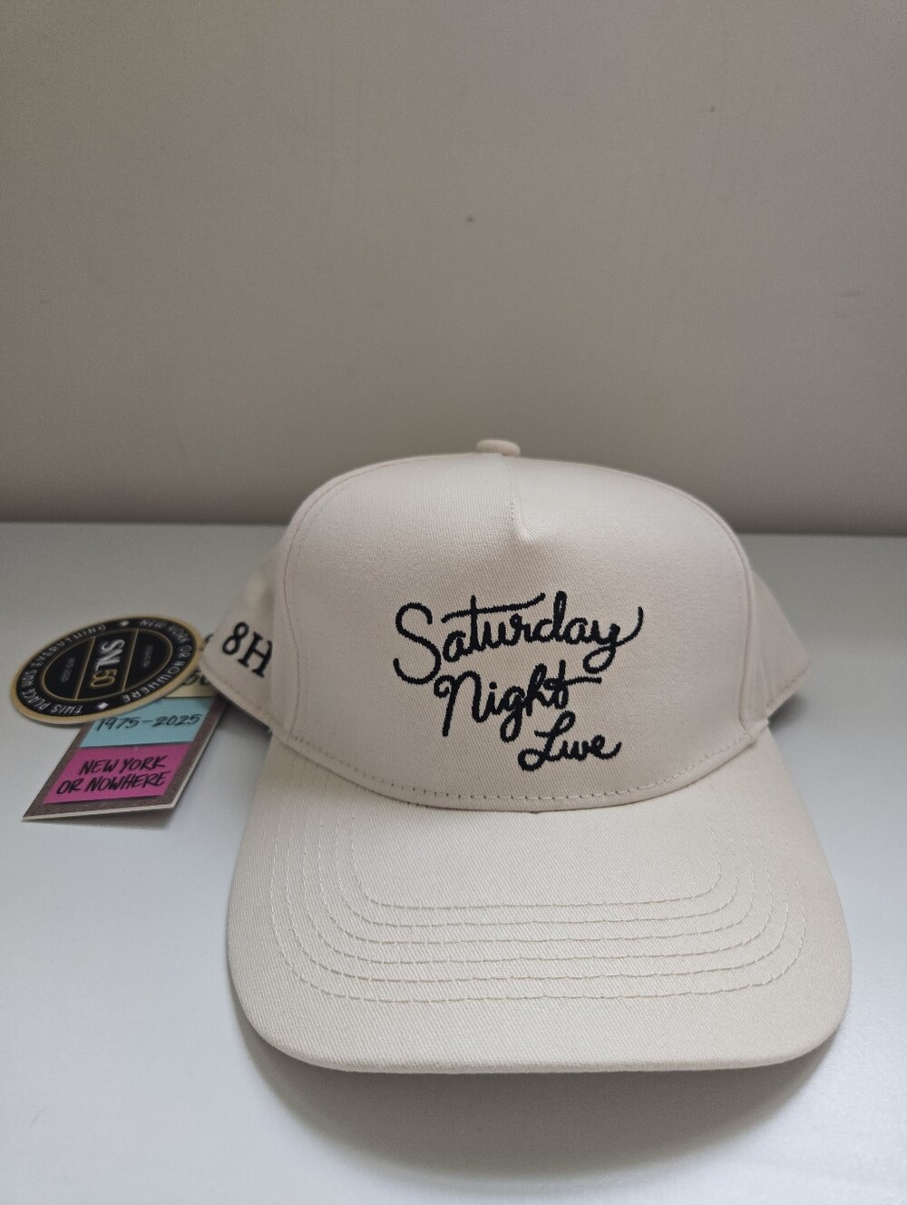 New York or Nowhere x Saturday Night Live Snapback Hat Cream NYON SNL NWT Unisex - Picture 2 of 8